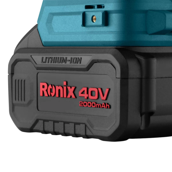آچار بکس شارژی 40 ولت براش لس 800 نیوتن متر رونیکس مدل 8907-40V - Image 4