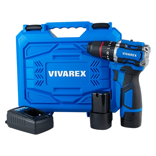 دریل شارژی چکشی براشلس ویوارکس مدل VR1610V-21BL 1 دریل شارژی چکشی براشلس ویوارکس مدل VR1610V-21BL